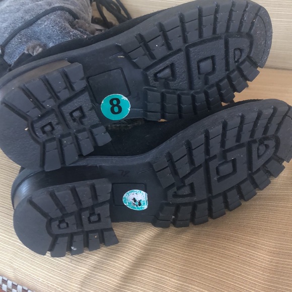 Barbo Like New Lace up Vintage Suede Winter boots Chunky Heel - Picture 6 of 6